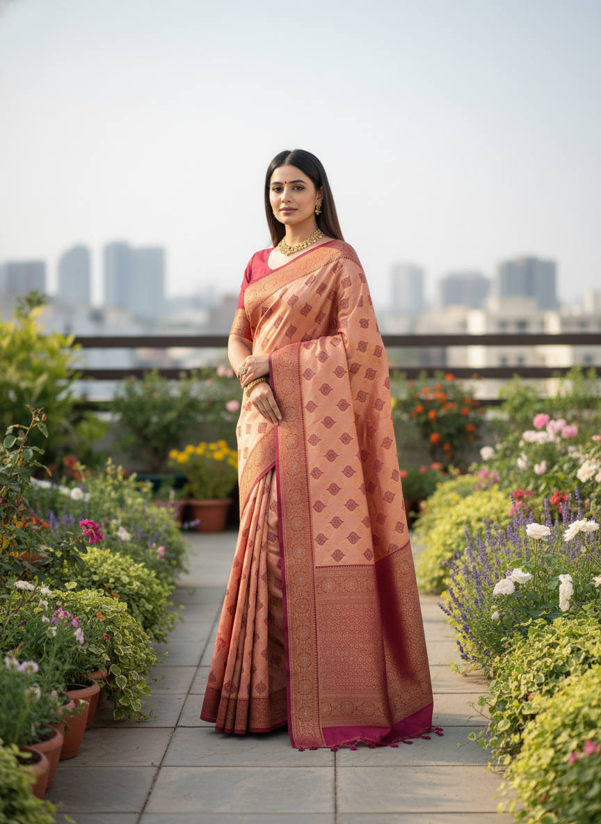 GANAPATI SWAROVSKI SOUTH INDIAN SAREE