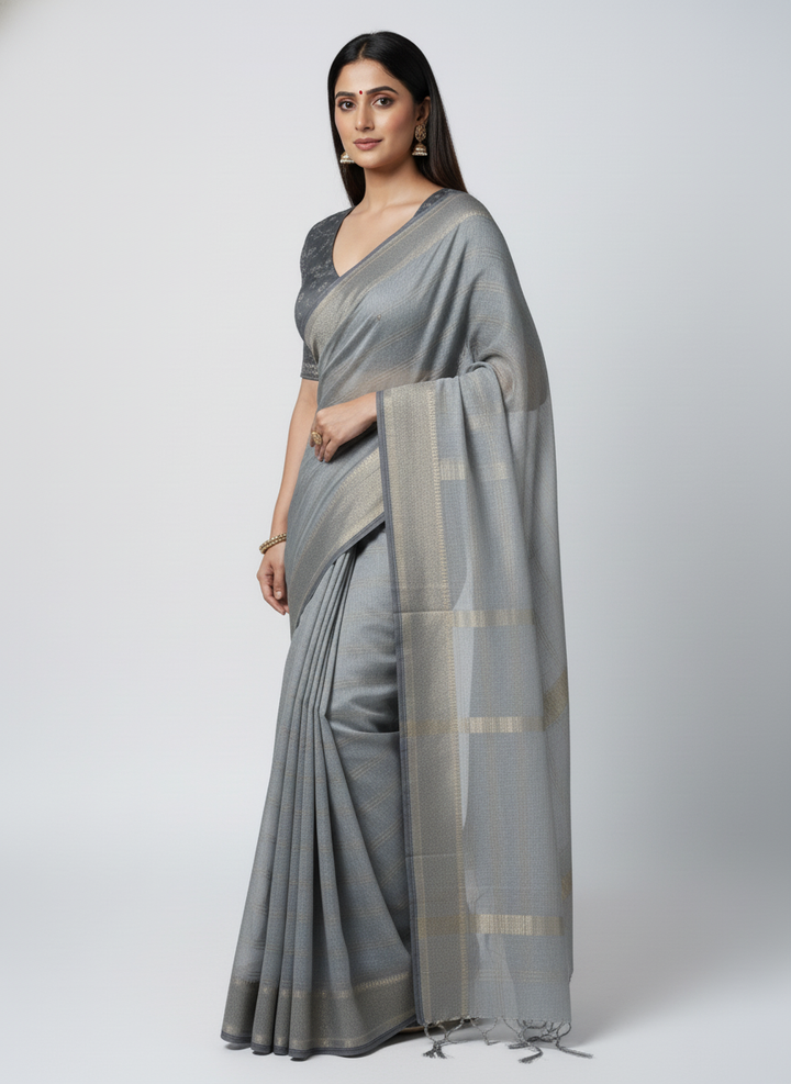 Checks Khatli Saree