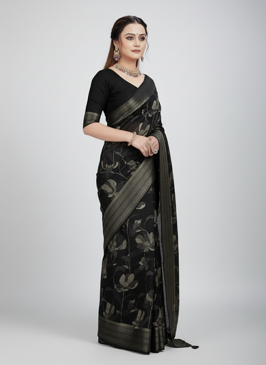Ink & Elegance Saree