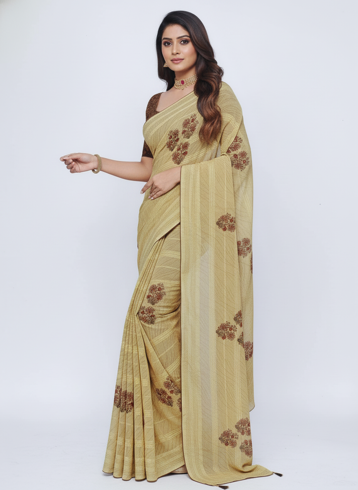 KALAM KARI PRINTED SAREE