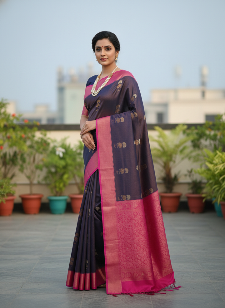 MILLENNIUM SWAROVSKI KATPADAR SAREE