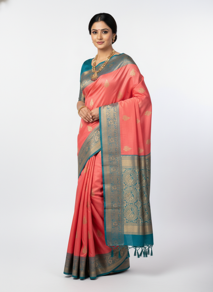 GANAGA SWAROVSKI KATPADAR SAREE