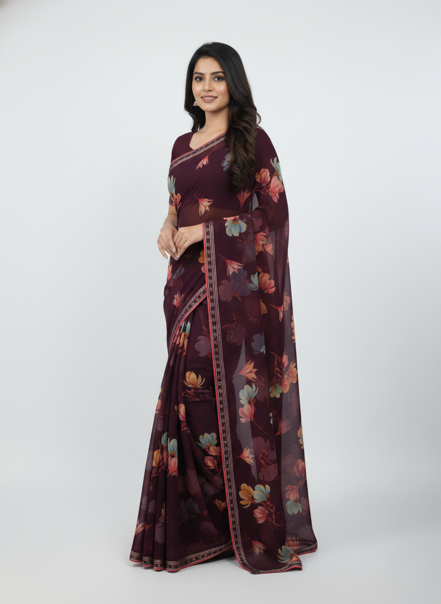 Ocean Breeze Saree