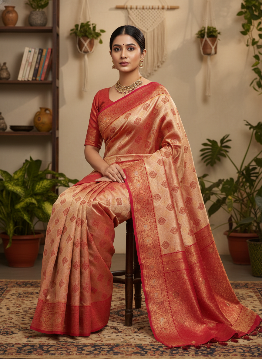 GANAPATI SWAROVSKI SOUTH INDIAN SAREE