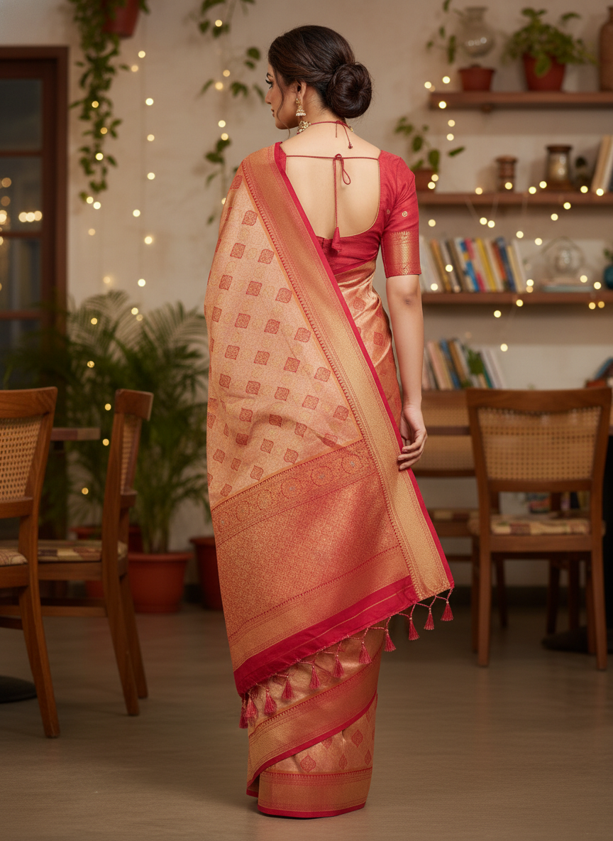 GANAPATI SWAROVSKI SOUTH INDIAN SAREE