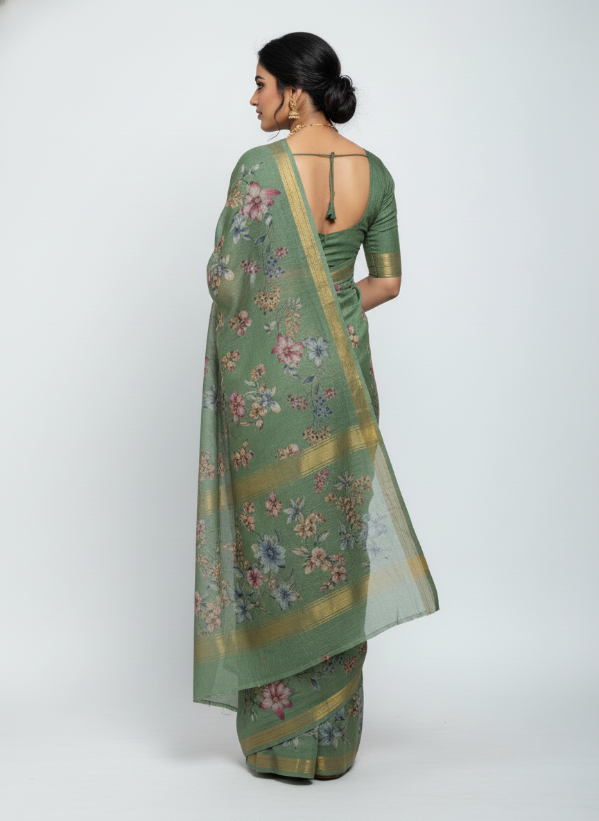 Pulm Silk Saree