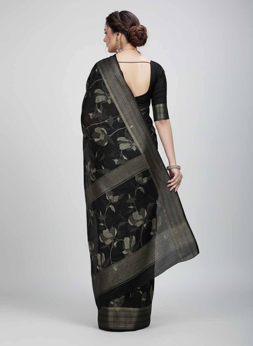 Ink & Elegance Saree