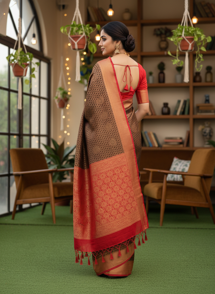 REKHA SWAROVSKI KATPADAR SAREE 9922