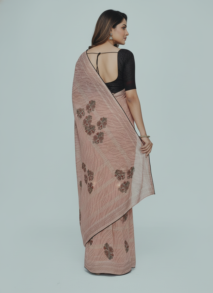 KALAM KARI PRINTED SAREE