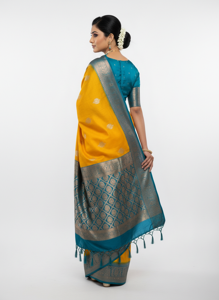 GANAGA SWAROVSKI KATPADAR SAREE