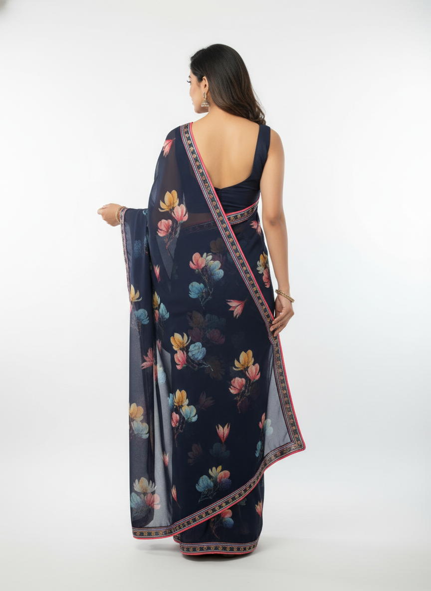 Ocean Breeze Saree