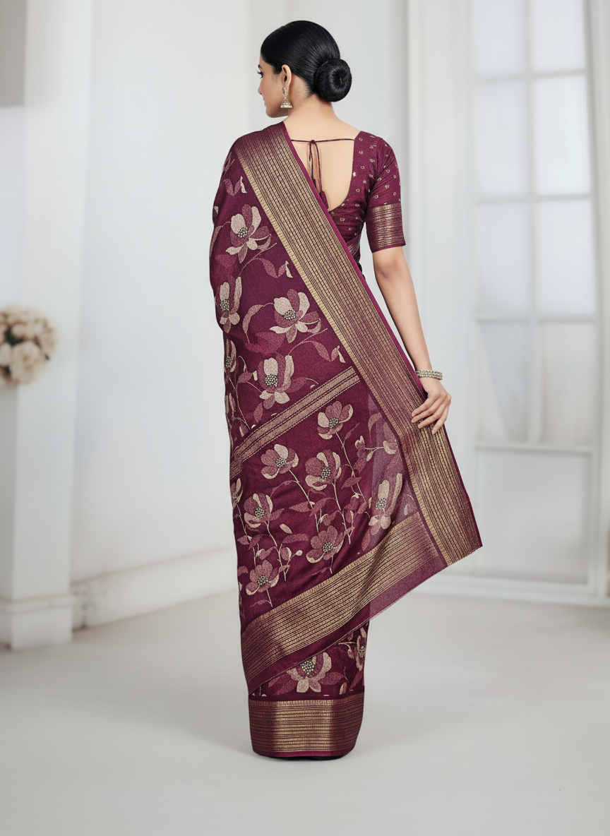 Ink & Elegance Saree