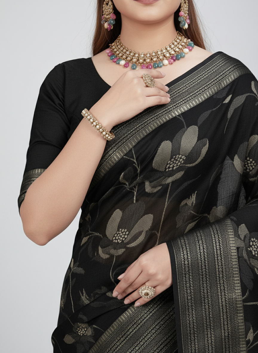Ink & Elegance Saree