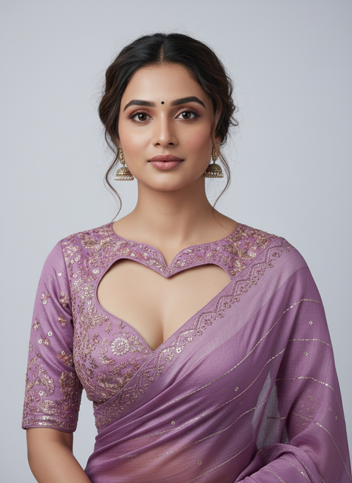 Swarovski Work Saree