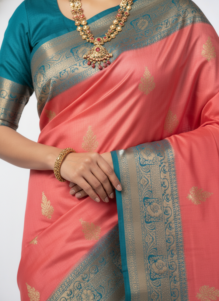 GANAGA SWAROVSKI KATPADAR SAREE