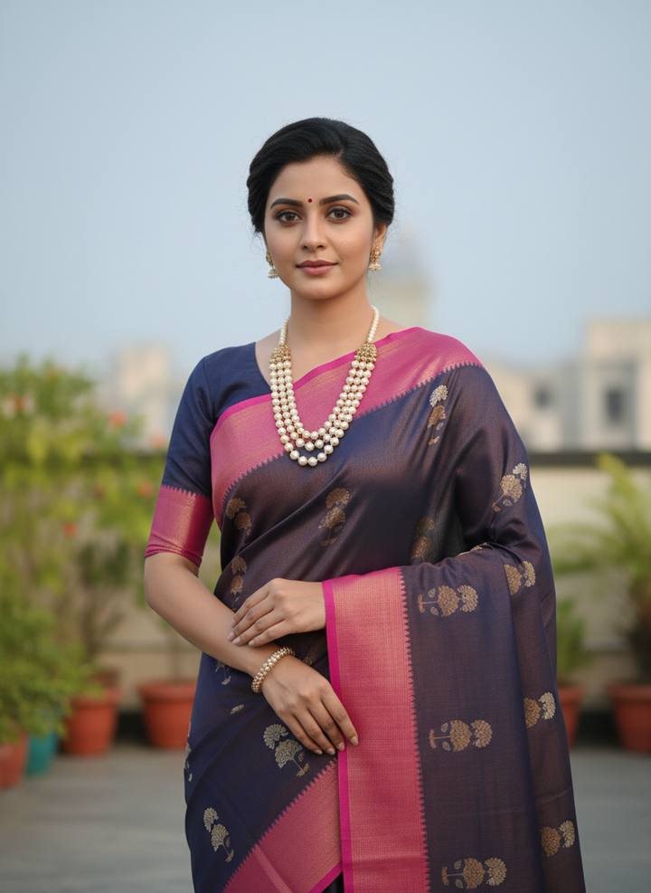 MILLENNIUM SWAROVSKI KATPADAR SAREE
