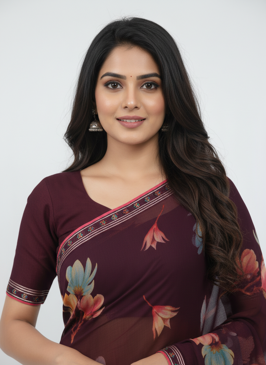 Ocean Breeze Saree