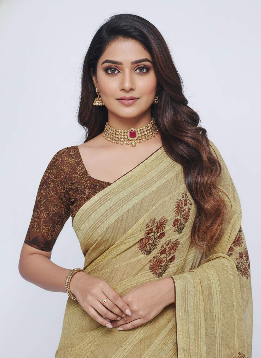 KALAM KARI PRINTED SAREE