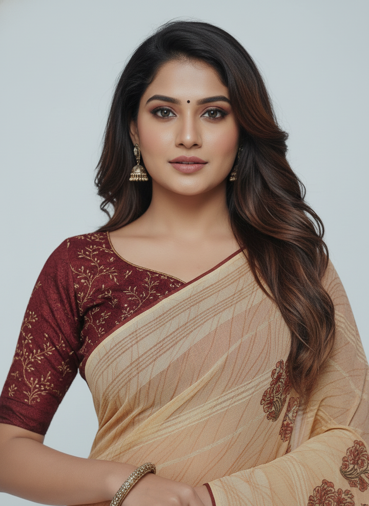 KALAM KARI PRINTED SAREE