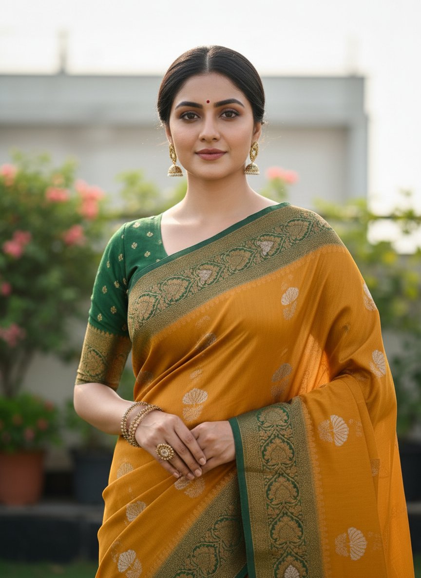 MILLENNIUM SWAROVSKI KATPADAR SAREE