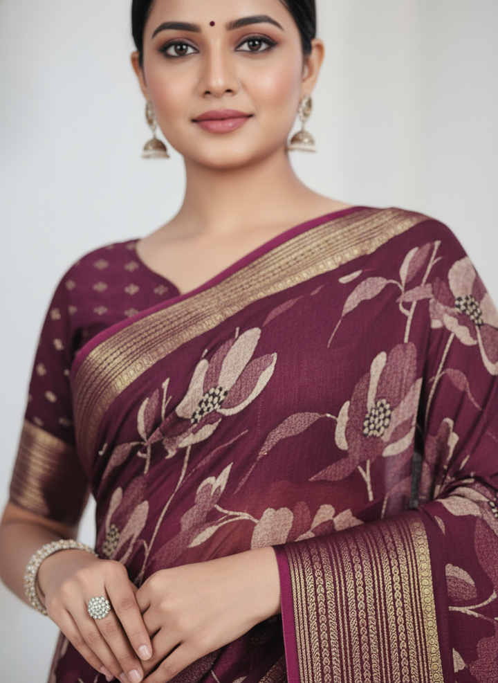 Ink & Elegance Saree