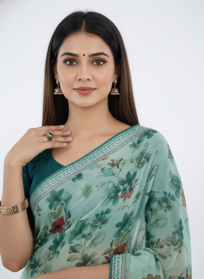 Serene Silhouettes Saree