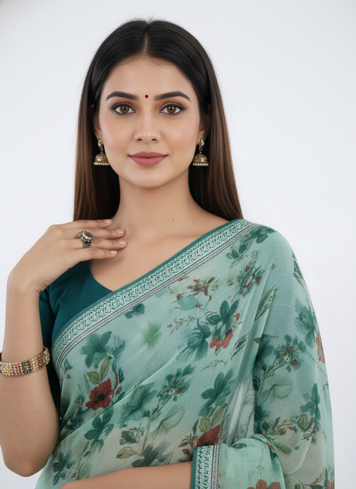 Serene Silhouettes Saree