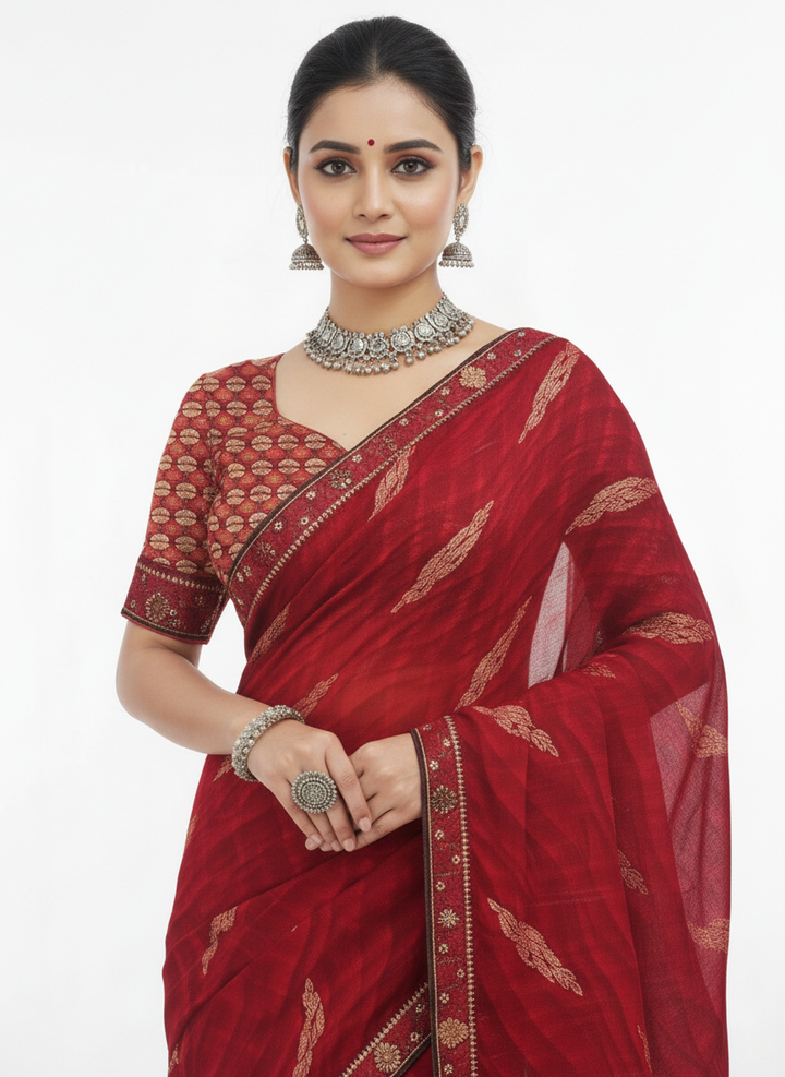 Peony Pop Saree