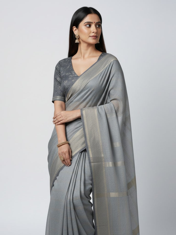 Checks Khatli Saree